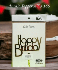 Acrylic Topper AT # 166 (Happy Birthday)