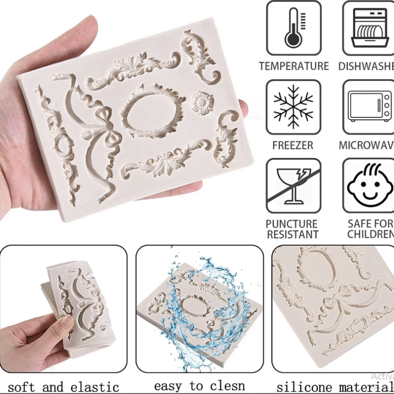 Silicone Vintage Style Mold Item # 171