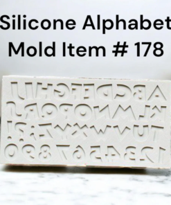 Silicone Alphabet Mold Item # 178
