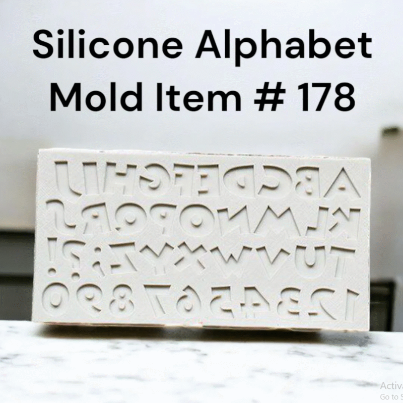 Silicone Alphabet Mold Item # 178