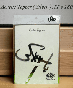 Acrylic Topper AT # 180 (Baat Pakki) (Silver)