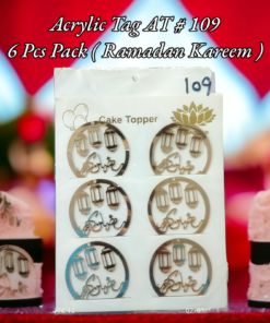 Acrylic Tag AT # 109 (Ramadan Kareem) (6pcs)