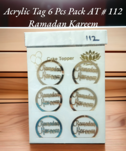 Acrylic Tag AT # 112 (Ramadan Kareem) (6pcs)