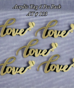 Acrylic Tag AT # 133 (Love ❤️)