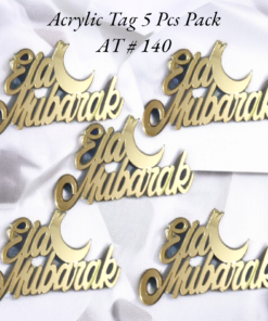 Acrylic Tag AT # 140 (Eid Mubarak) (5pcs)