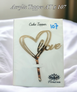Acrylic Topper AT # 107 (Love ❤️)