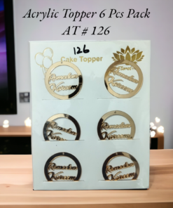 Acrylic Topper AT # 126 (Ramadan Kareem) (6pcs)