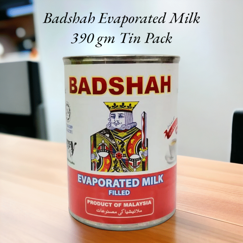 Badshah Evaporated Milk Tin Pack (390gm)