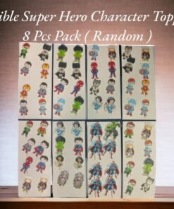 Edible Printed Super Hero Character Topper 8 Pcs Pack ( Random )