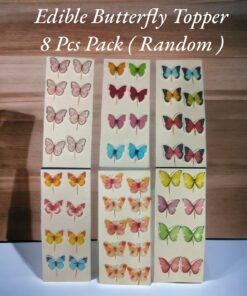 Edible Printed Butterfly 8 Pcs Pack ( Random )