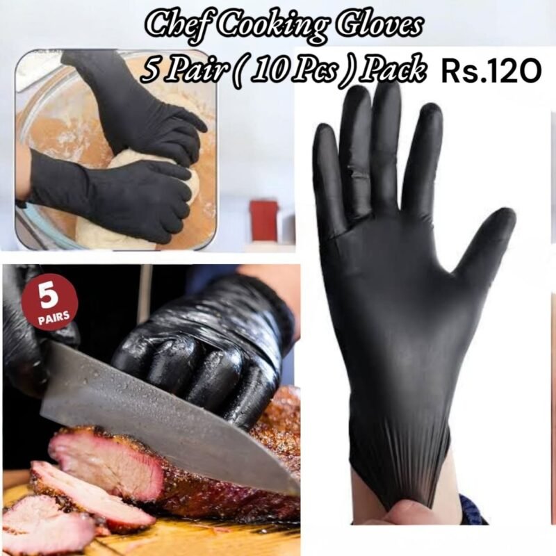 Chef Cooking Gloves 5 pair (10 pcs) Pack