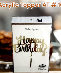 Acrylic Topper AT # 161 (Happy Birthday)