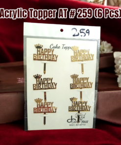 Acrylic Topper AT # 259 (6 Pcs)