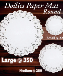 Doilies Paper Mat ( Round ) 50 Pcs Pack