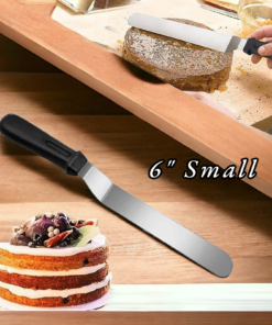 Angled Frosting Spatula Knife Stainless Steel Plastic Handle