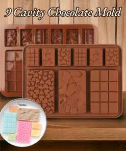 9 Cavity Chocolate Mold