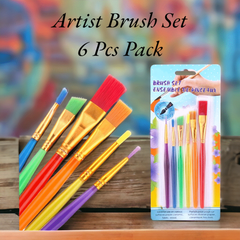 Artist Brush Set 6 Pcs Pack