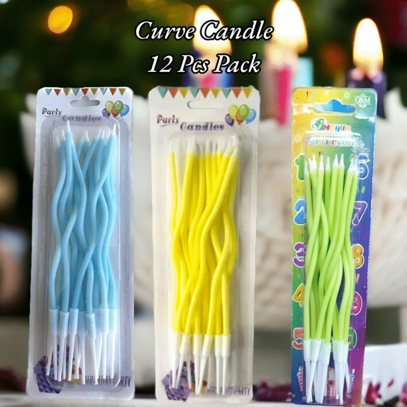 Curve Candle 12 Pcs Pack