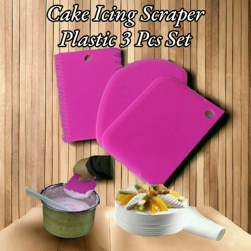 Cake Icing Scraper Plastic 3 Pcs Set