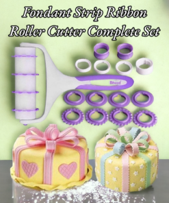 Fondant Strip Ribbon Roller Cutter Complete Set
