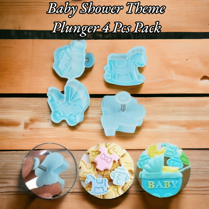 Baby Shower Theme Plunger 4 Pcs Pack
