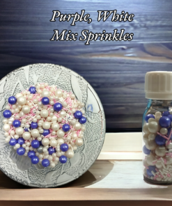 Purple White Mix Sprinkles 30 gm Pack