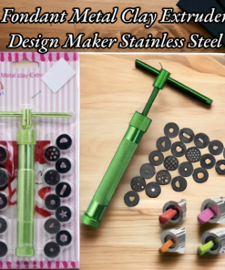 Fondant Metal Clay Extruder Design Maker Stainless Steel