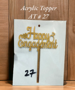 Acrylic Topper AT # 27 (Happy Engagement)