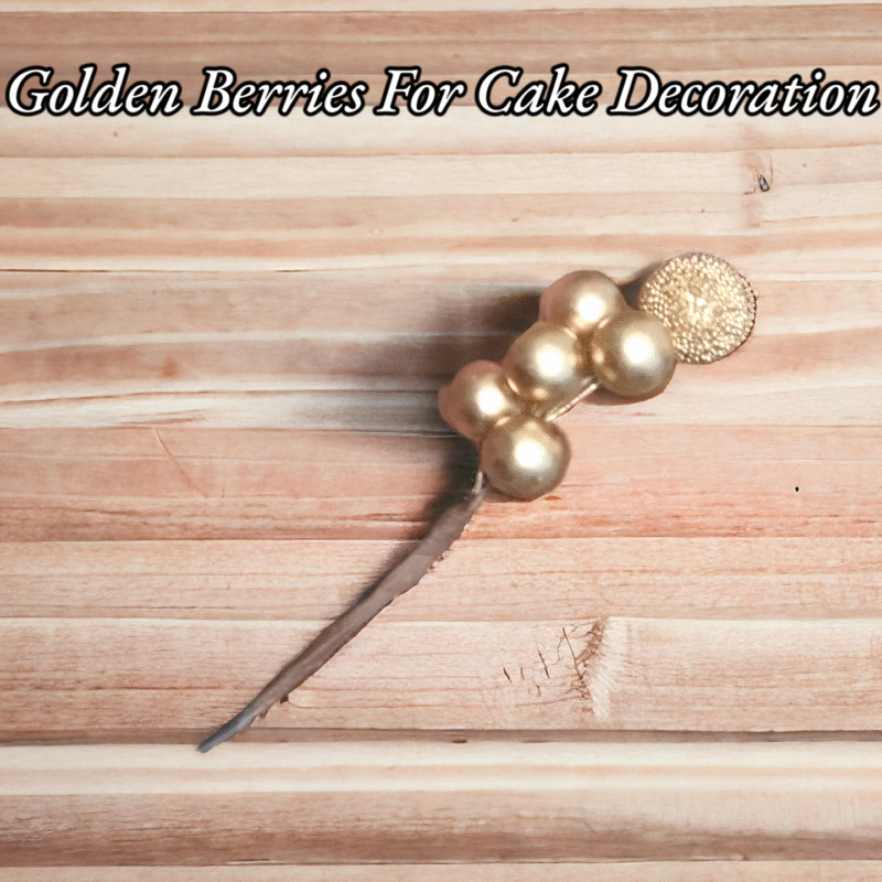 Golden Berries For Cake Decoration Pack of 4 Pcs