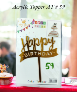 Acrylic Topper AT # 59 (Happy Birthday)