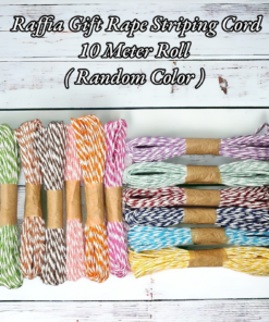 Raffia Gift Rape Striping Cord 10 Meter Roll ( Random Color )