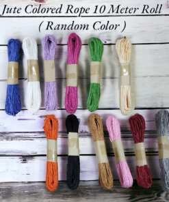 Jute Colored Rope 10 Meter Roll ( Random Color )