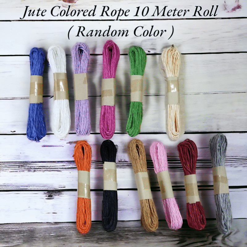 Jute Colored Rope 10 Meter Roll ( Random Color )