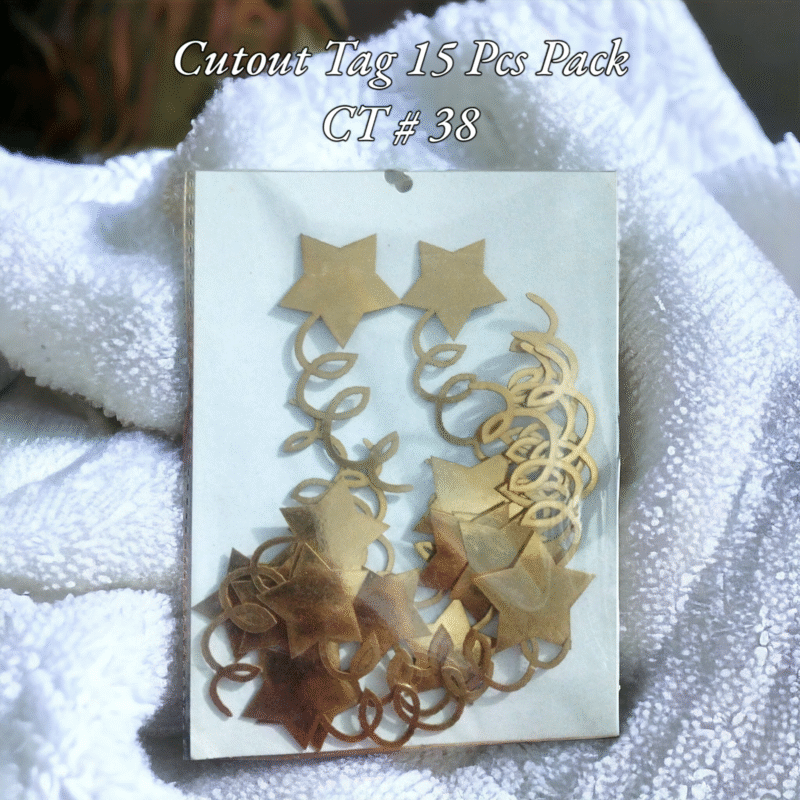 Cutout Tag 15 Pcs Pack CT # 38 (Stars)