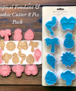 Tropical Fondant & Cookie Cutter 8 Pcs Pack