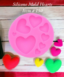 Silicone Mold Hearts Item # 150