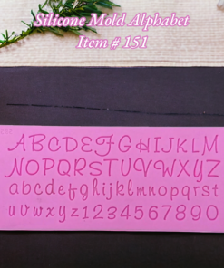 Silicone Mold Alphabet Item # 151
