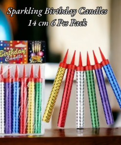 Sparkling Birthday Candles 14 cm 6 Pcs Pack