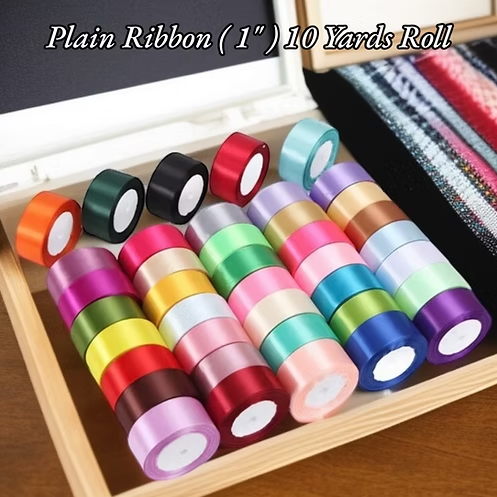 Plain Ribbon (1 Inch) 20 Yards Roll
