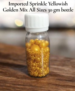 Imported Sprinkles Yellowish Golden Mix Sizes