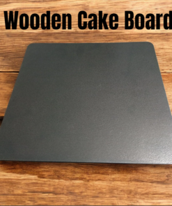 Alternative view of Wooden Cake Board – Black Color | Square & Round
