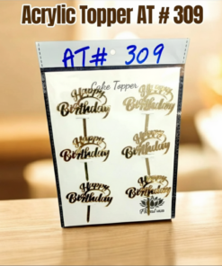 Happy Birthday Topper 6 pcs