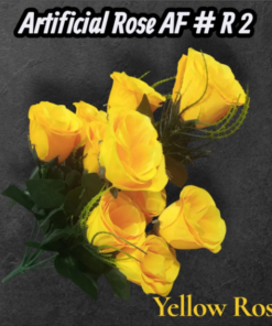 Artificial Rose AF # R2 (Yellow Rose)