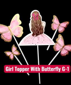 Girl Topper With Butter fly