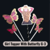 Girl Topper With Butterfly G-3
